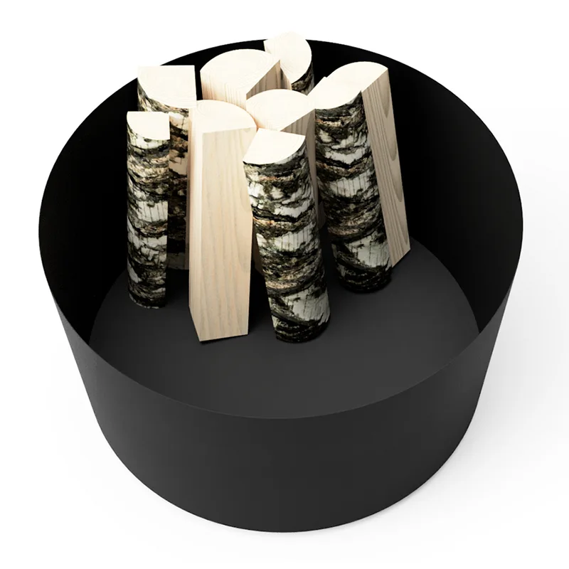 亜鉛メッキ金属ラウンド屋外プランター