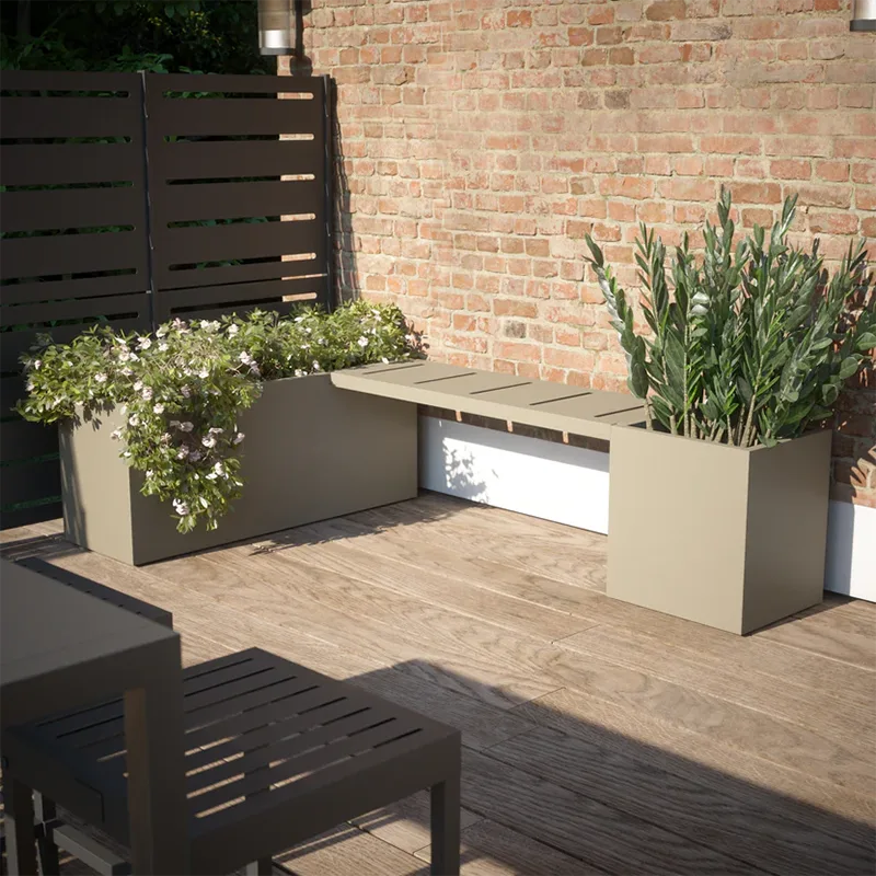 Lightweight Square Outdoor Planter